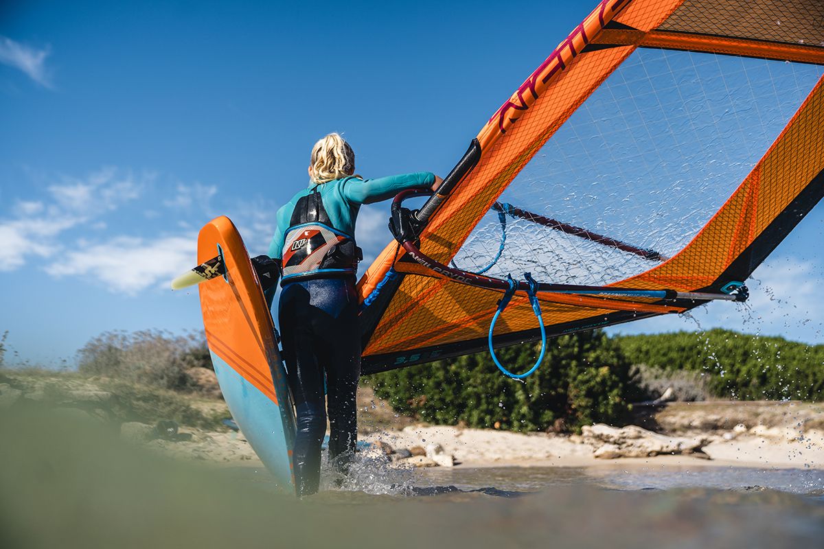 kids sails on windsurfing neilpryde dragonfly girl